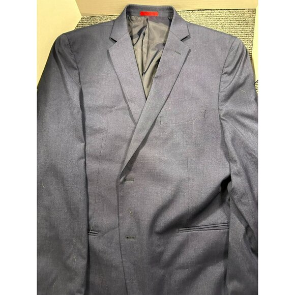 Alfani Other - Alfani Slim Fit Men's Navy Suit Jacket Red Lining 40R Button Cuffs Pockets